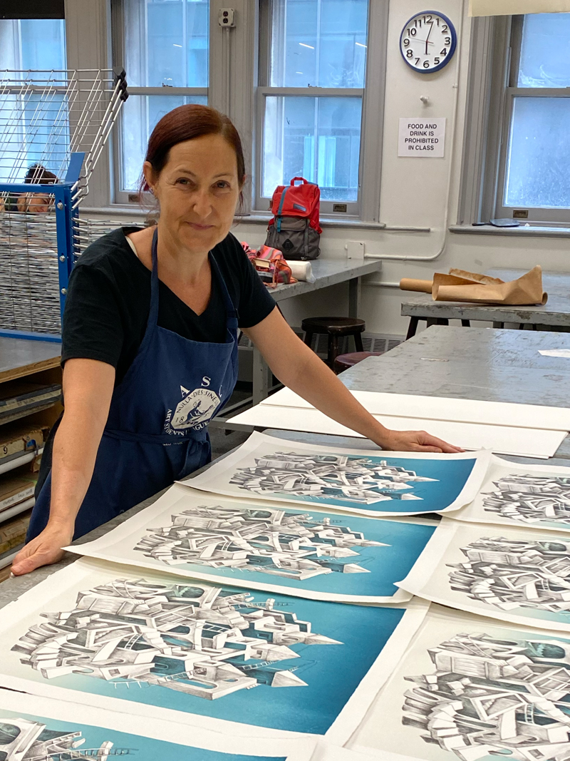 Working at the Art Students League